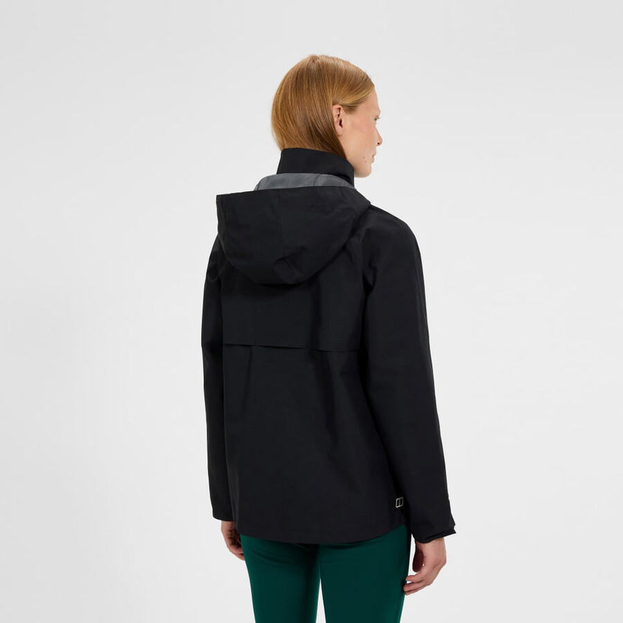 frauen sibsey parka - black die berghaus