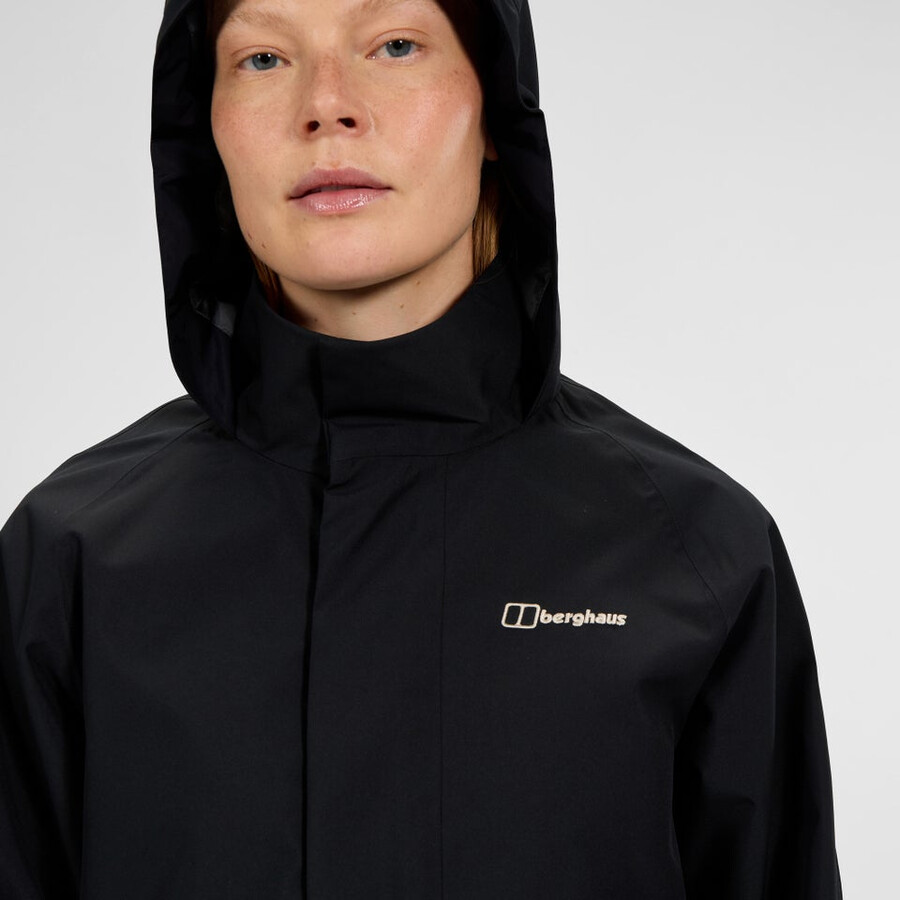 frauen sibsey parka - black die berghaus