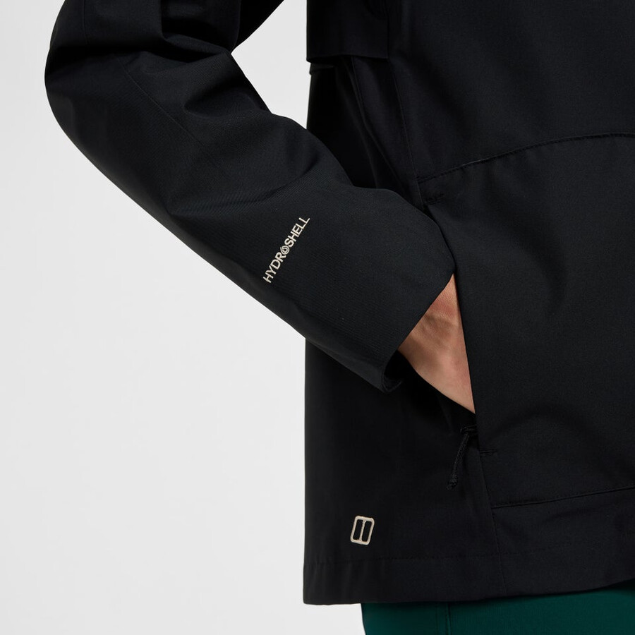 frauen sibsey parka - black die berghaus