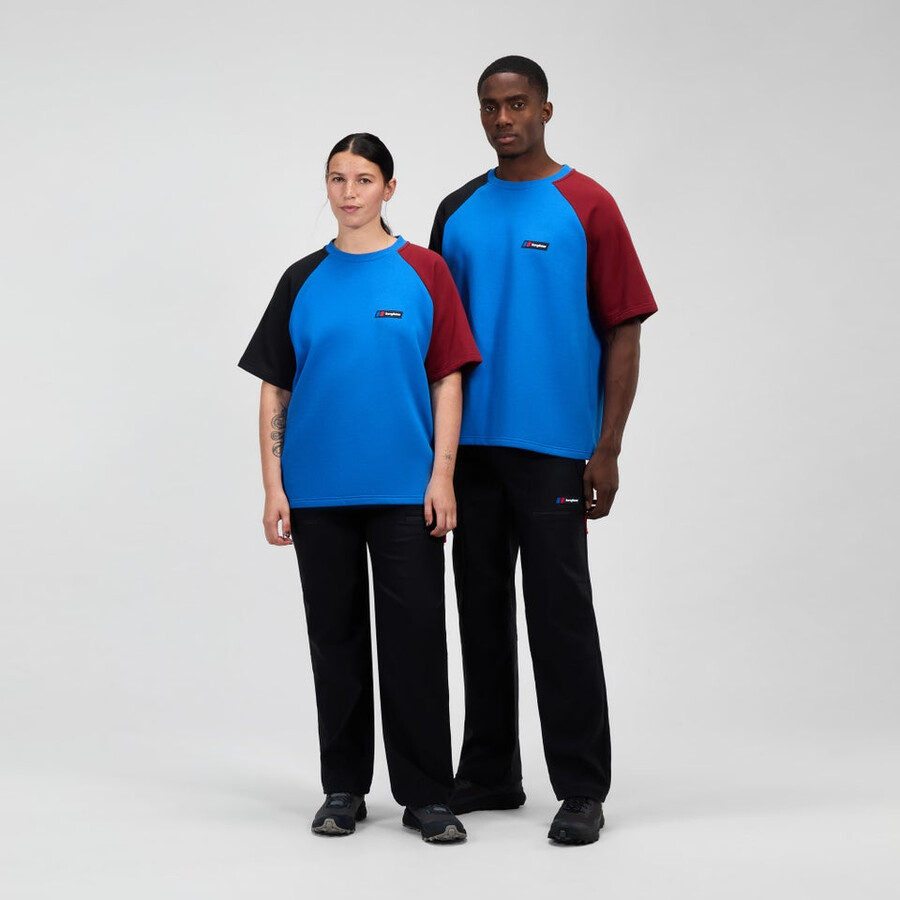 unisex storm 25 short sleeve tee - blaurot berghaus