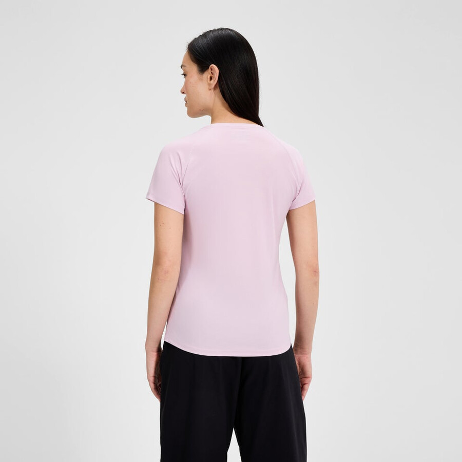 women s 247 crew short sleeve tech tee - pink berghaus