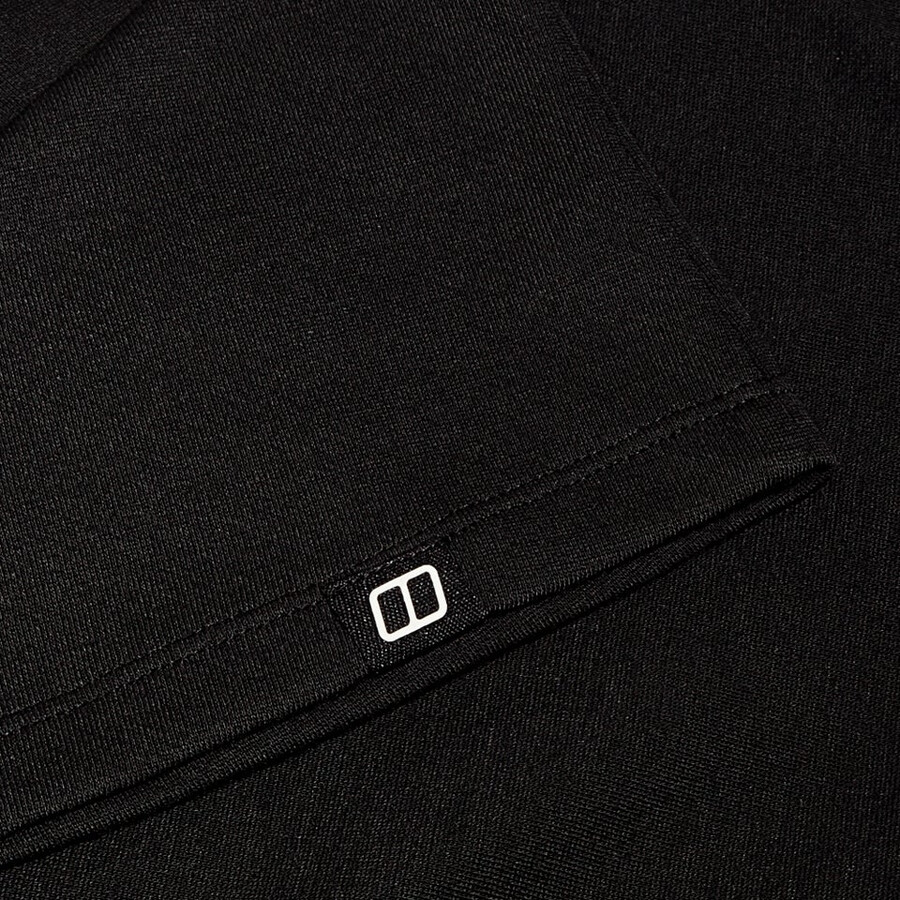 frauen-ivyhill half zip top - black die berghaus