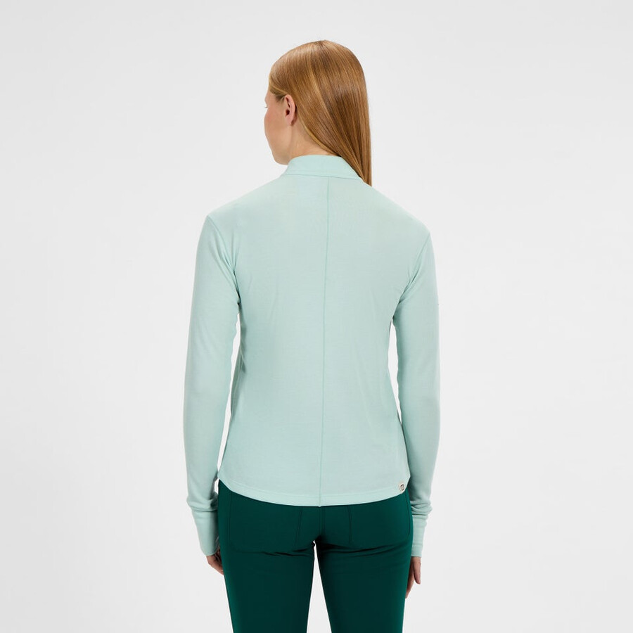frauen-ivyhill half zip top - grün berghaus