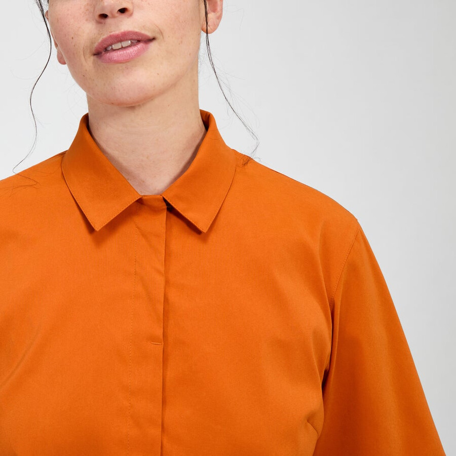 women s explorer short sleeve overshirt - orange berghaus