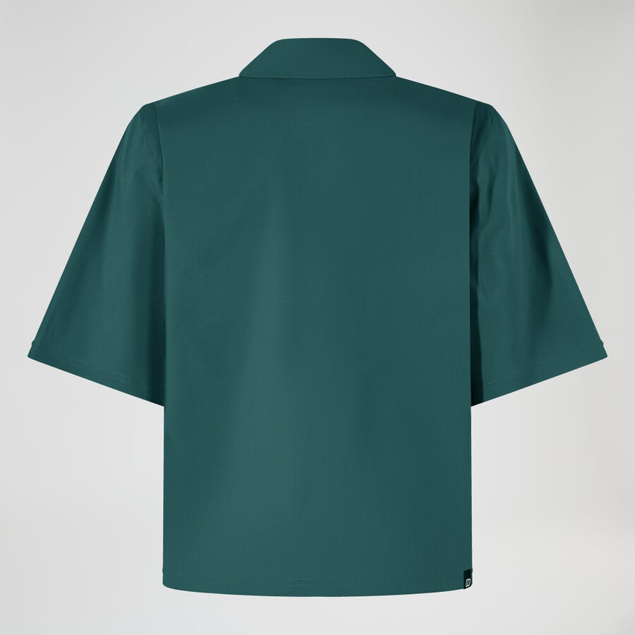 women s explorer short sleeve overshirt - grün berghaus
