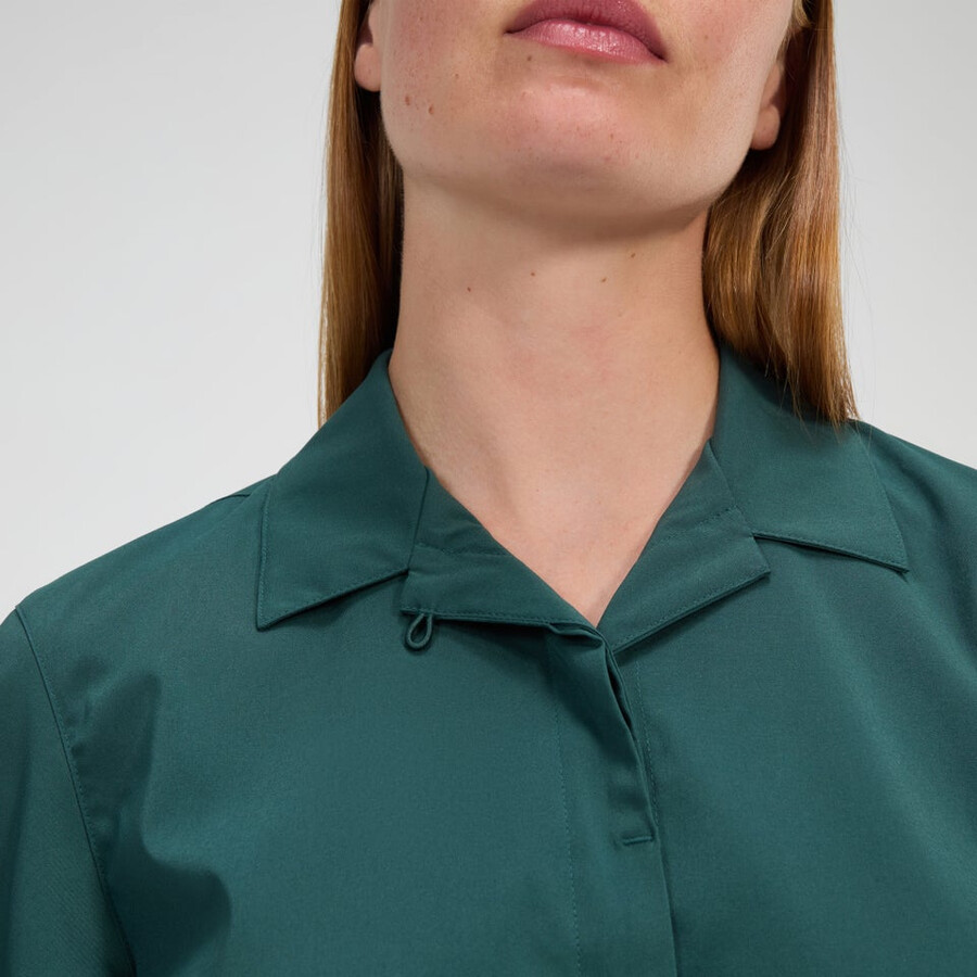 women s explorer short sleeve overshirt - grün berghaus