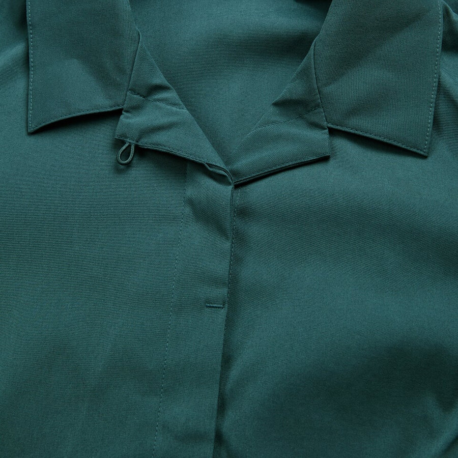 women s explorer short sleeve overshirt - grün berghaus