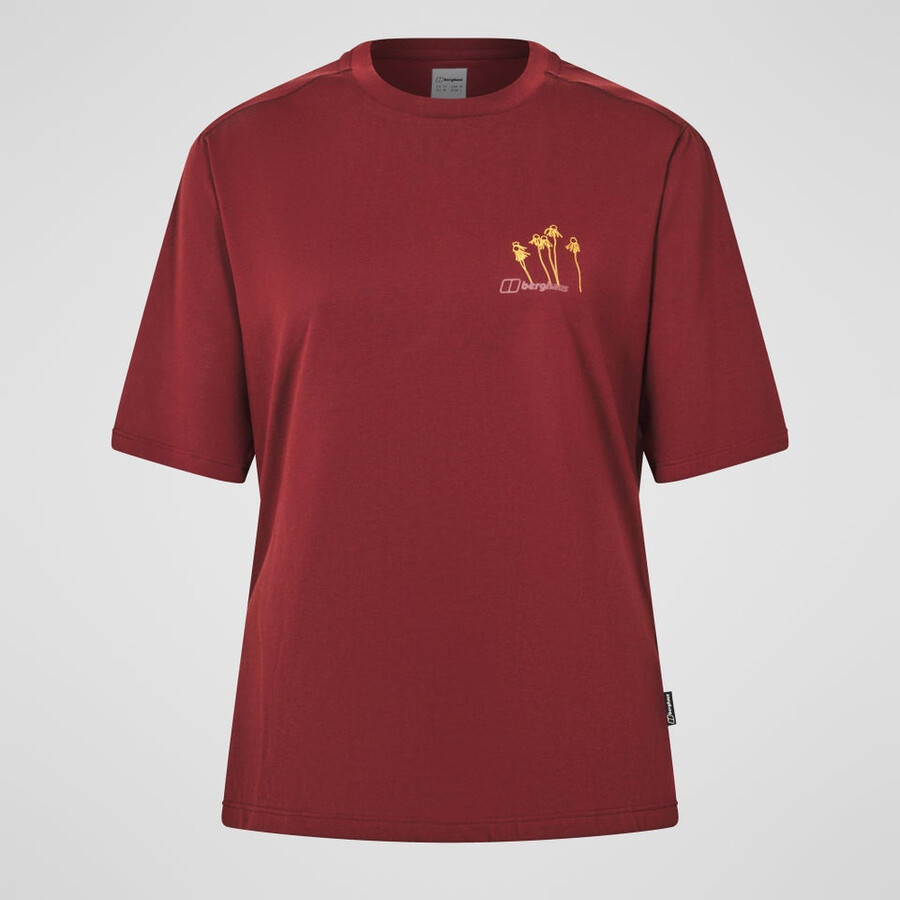 frauen sonnenhut an kurzen Ärmeln tee - red berghaus