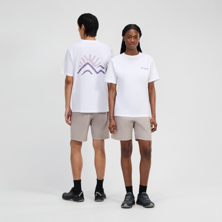 unisex sonnte peak short sleeve tee - white berghaus