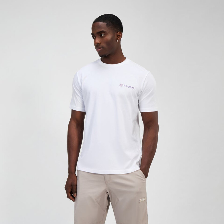 unisex sonnte peak short sleeve tee - white berghaus