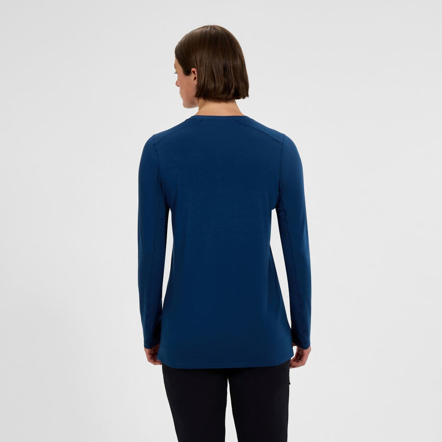 women s delta long sleeve tech tee - blue berghaus