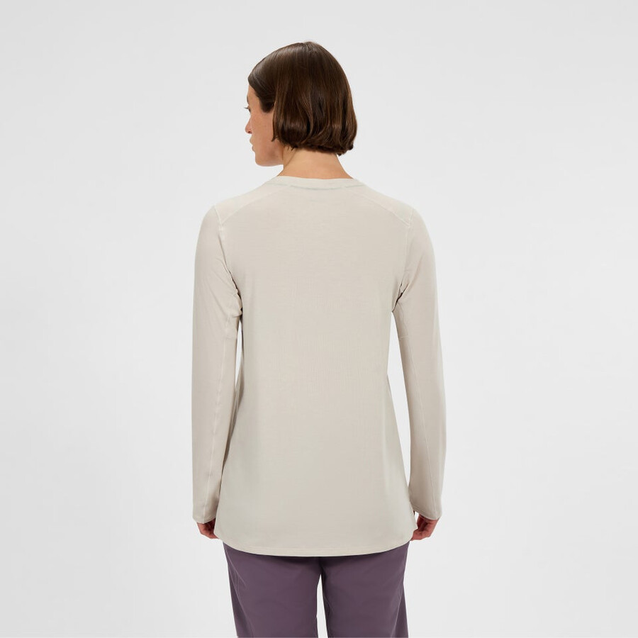 women s delta long sleeve tech tee - grau berghaus