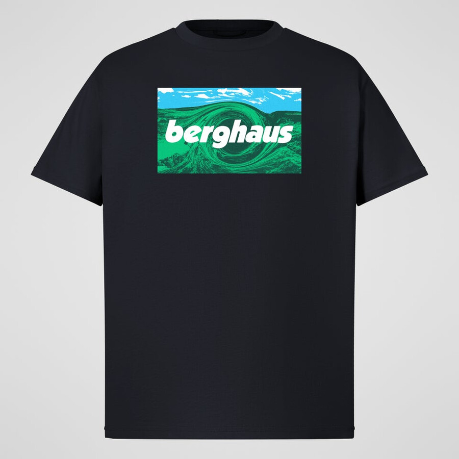 unisex twisted himmel tee - black die berghaus
