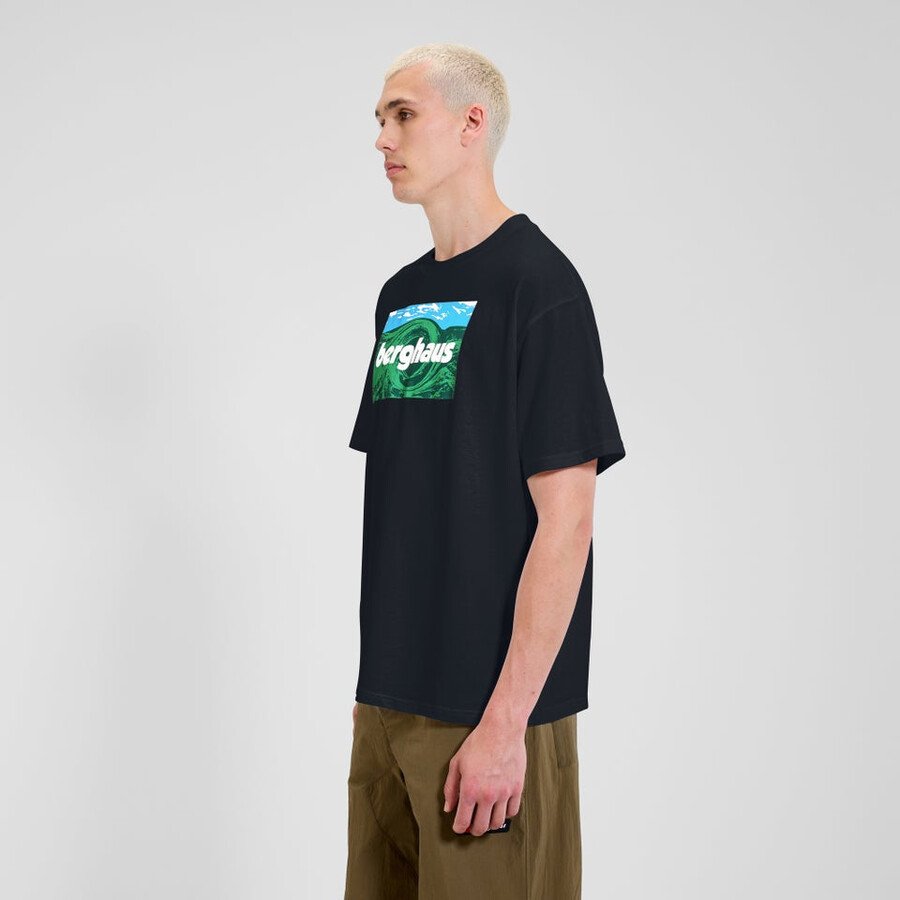 unisex twisted himmel tee - black die berghaus