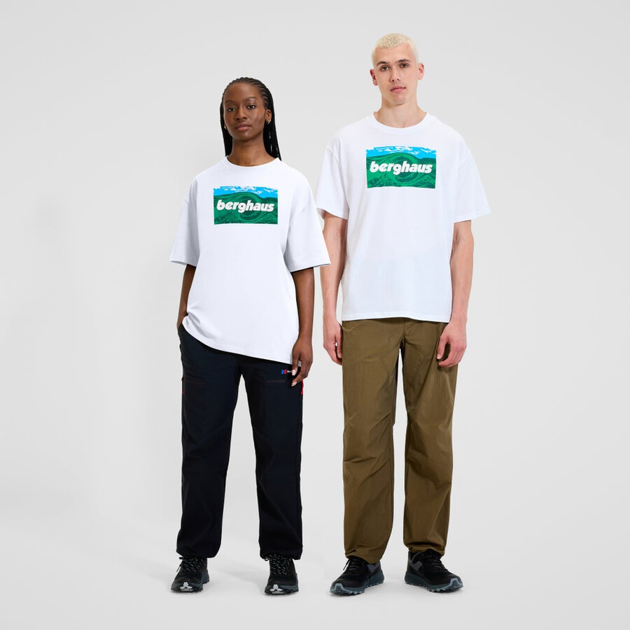 unisex twisted himmel tee - white berghaus