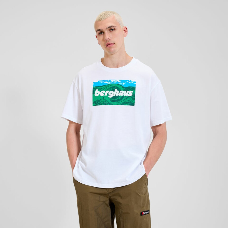 unisex twisted himmel tee - white berghaus