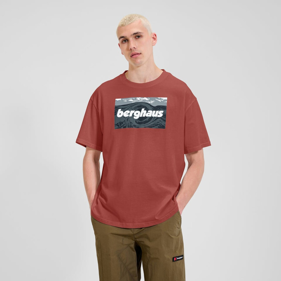 unisex twisted himmel tee - orange berghaus