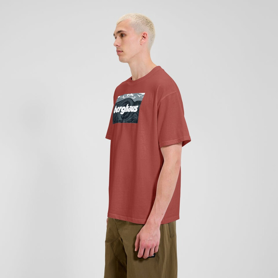 unisex twisted himmel tee - orange berghaus