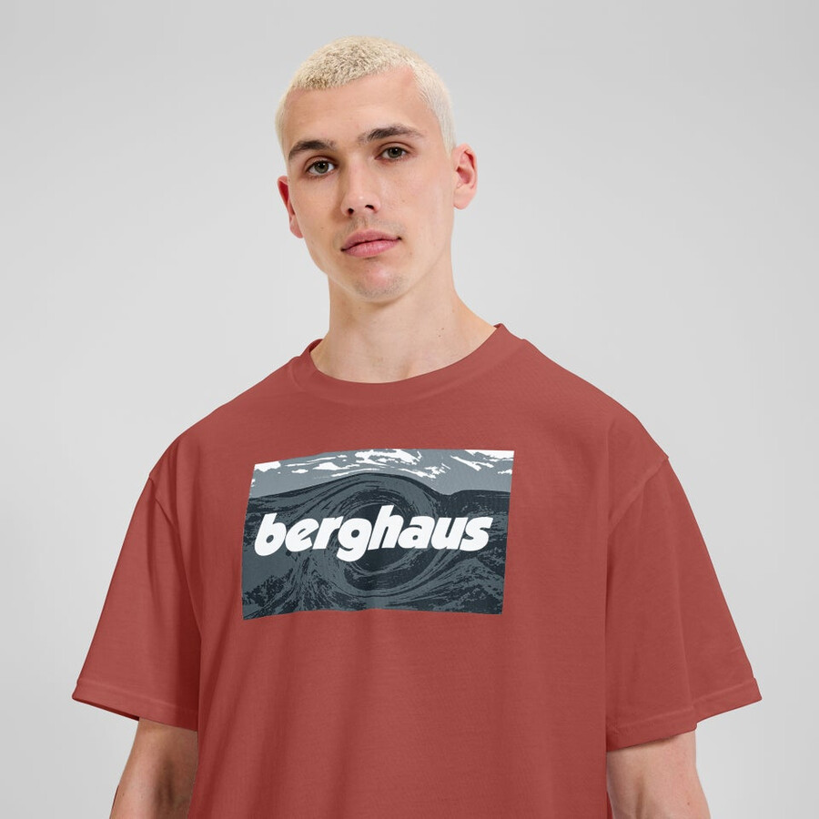 unisex twisted himmel tee - orange berghaus