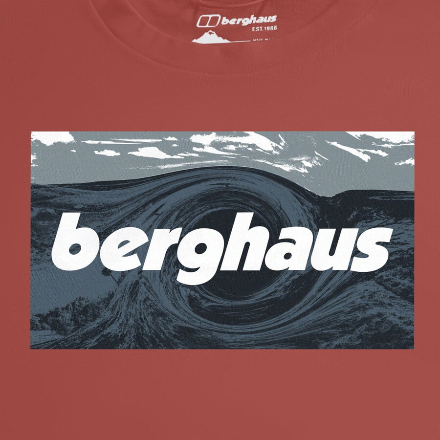unisex twisted himmel tee - orange berghaus