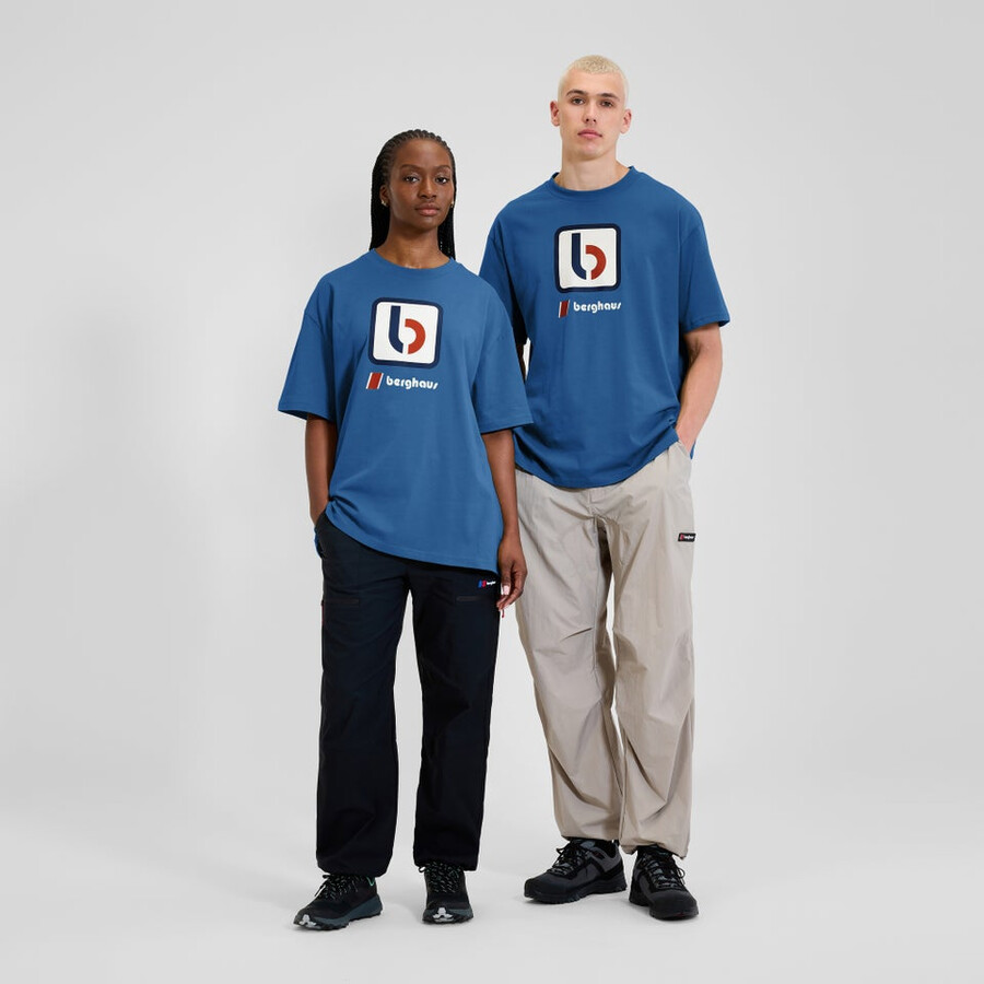 unisex-die b tee - blue berghaus