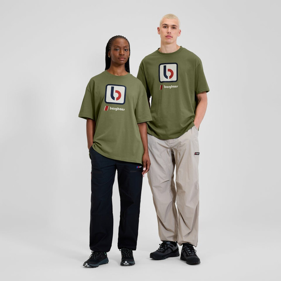 unisex-die b tee - green berghaus