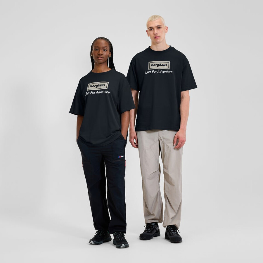 unisex-abenteuer-tour mit tee - black die berghaus