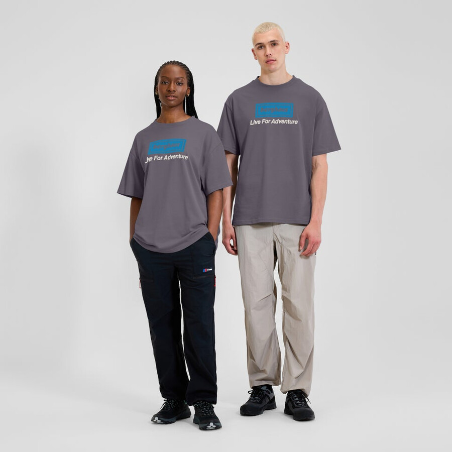 unisex-abenteuer-tour mit tee - purple berghaus