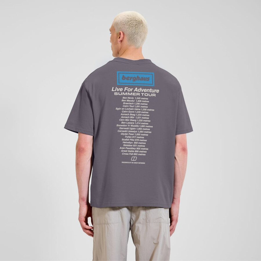 unisex-abenteuer-tour mit tee - purple berghaus