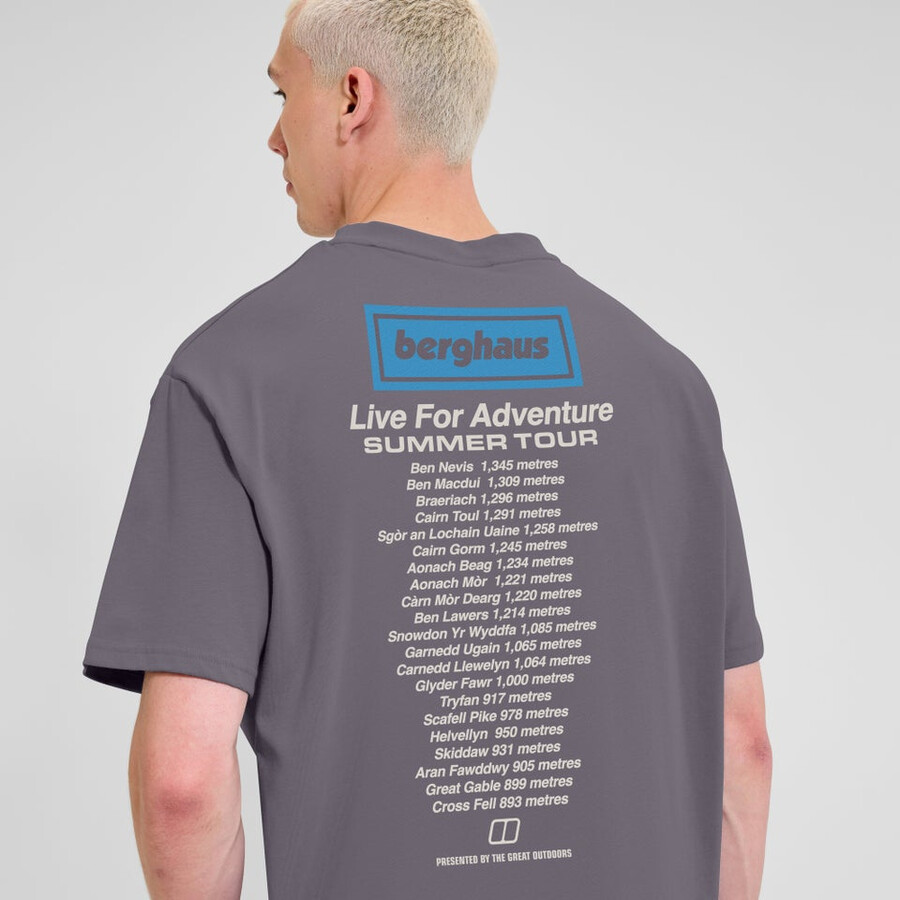 unisex-abenteuer-tour mit tee - purple berghaus