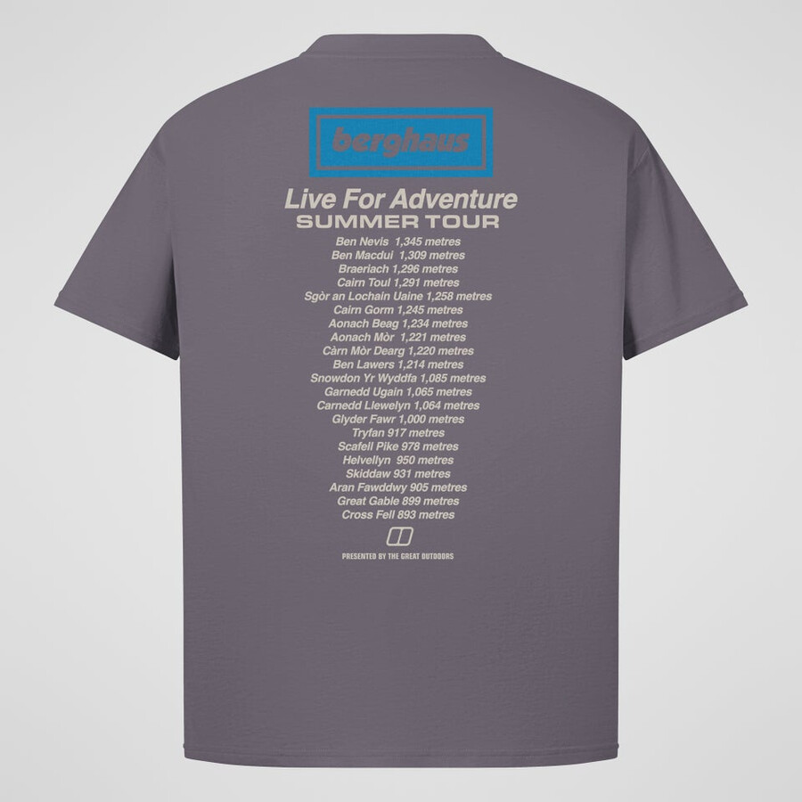 unisex-abenteuer-tour mit tee - purple berghaus