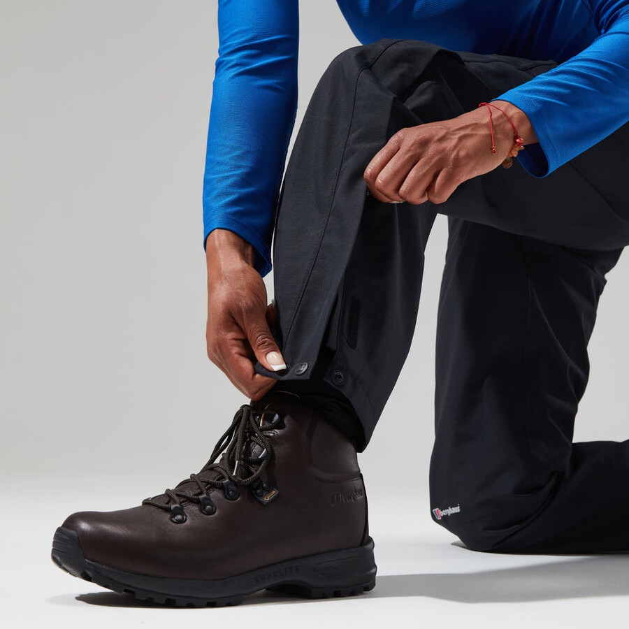 frauen bergsteiger gore-tex-pant - black die berghaus
