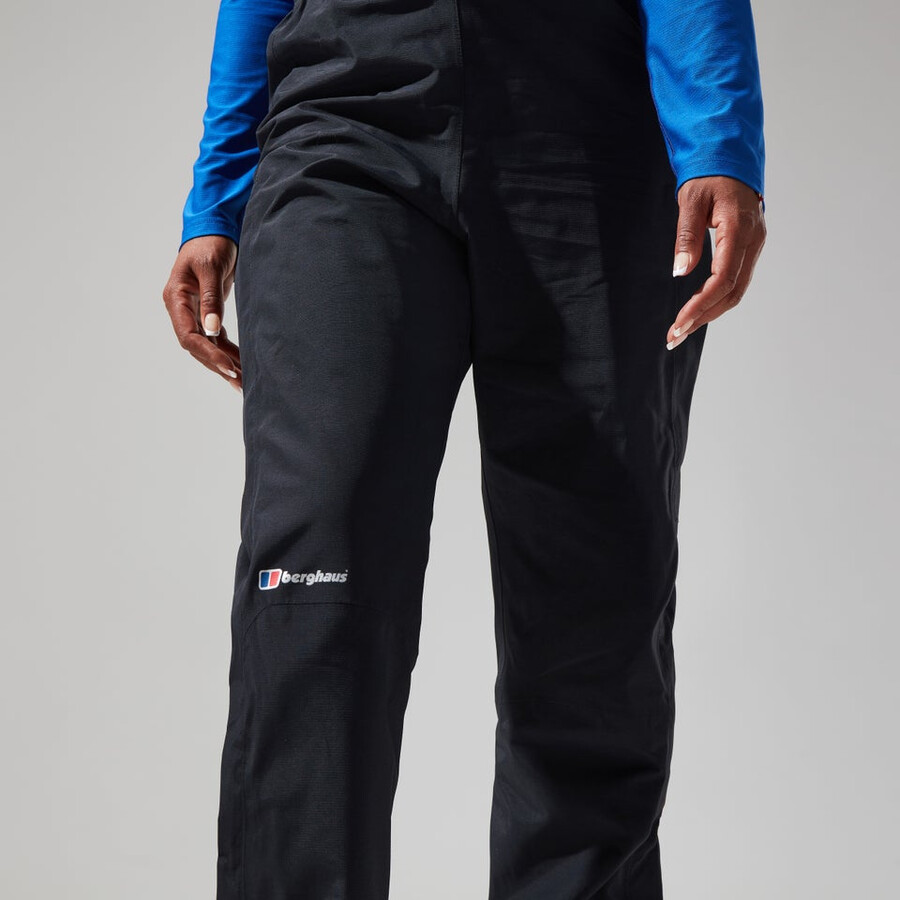 frauen bergsteiger gore-tex-pant - black die berghaus