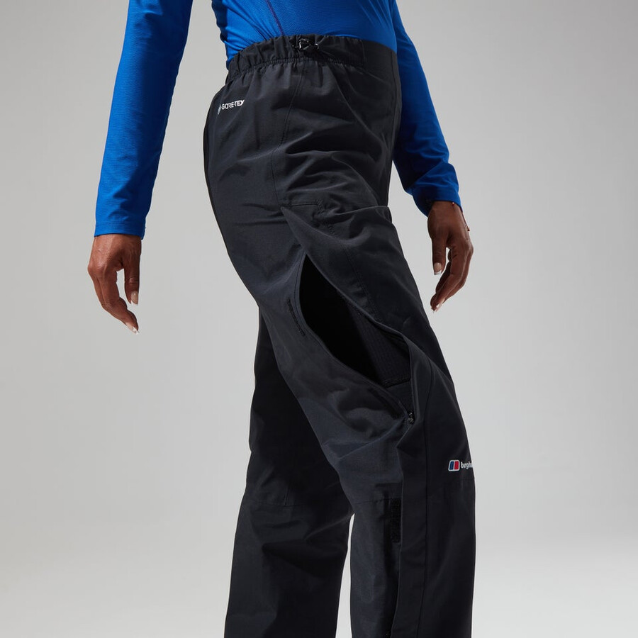 frauen bergsteiger gore-tex-pant - black die berghaus
