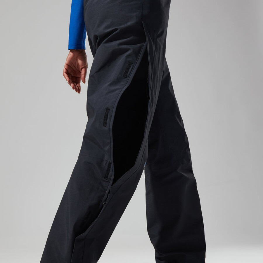 frauen bergsteiger gore-tex-pant - black die berghaus