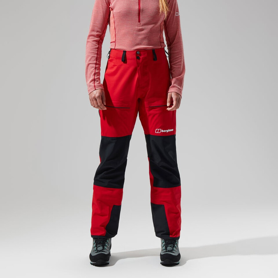 women s mtn guide gore-tex-pro-hose - redblack die berghaus