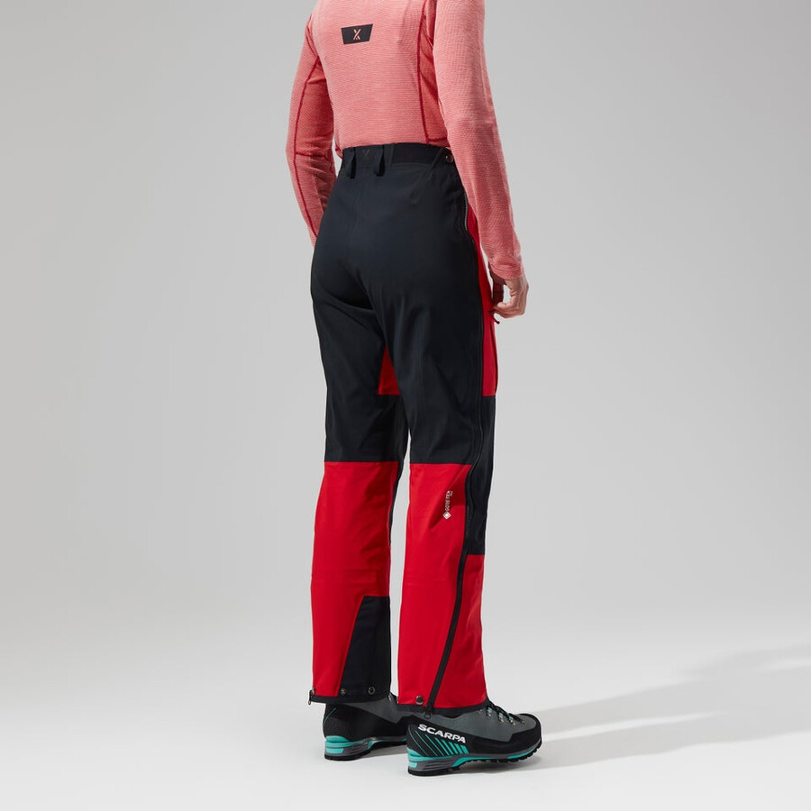 women s mtn guide gore-tex-pro-hose - redblack die berghaus