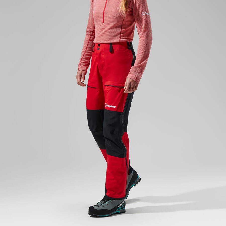 women s mtn guide gore-tex-pro-hose - redblack die berghaus