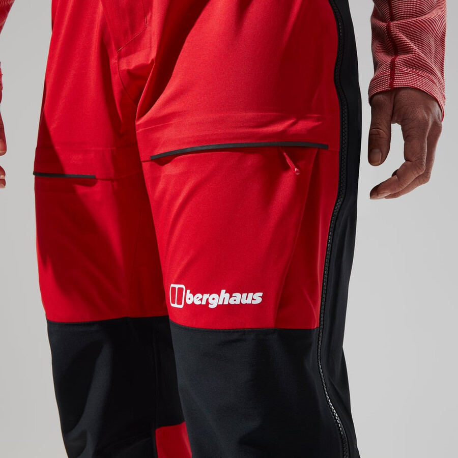 women s mtn guide gore-tex-pro-hose - redblack die berghaus