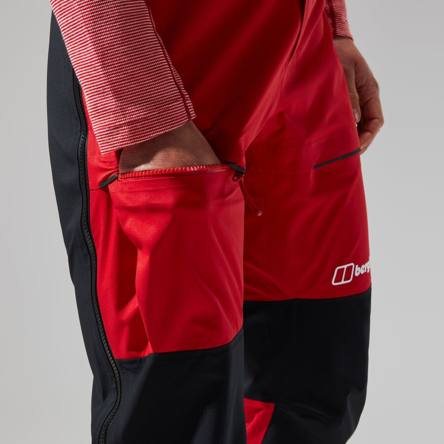 women s mtn guide gore-tex-pro-hose - redblack die berghaus
