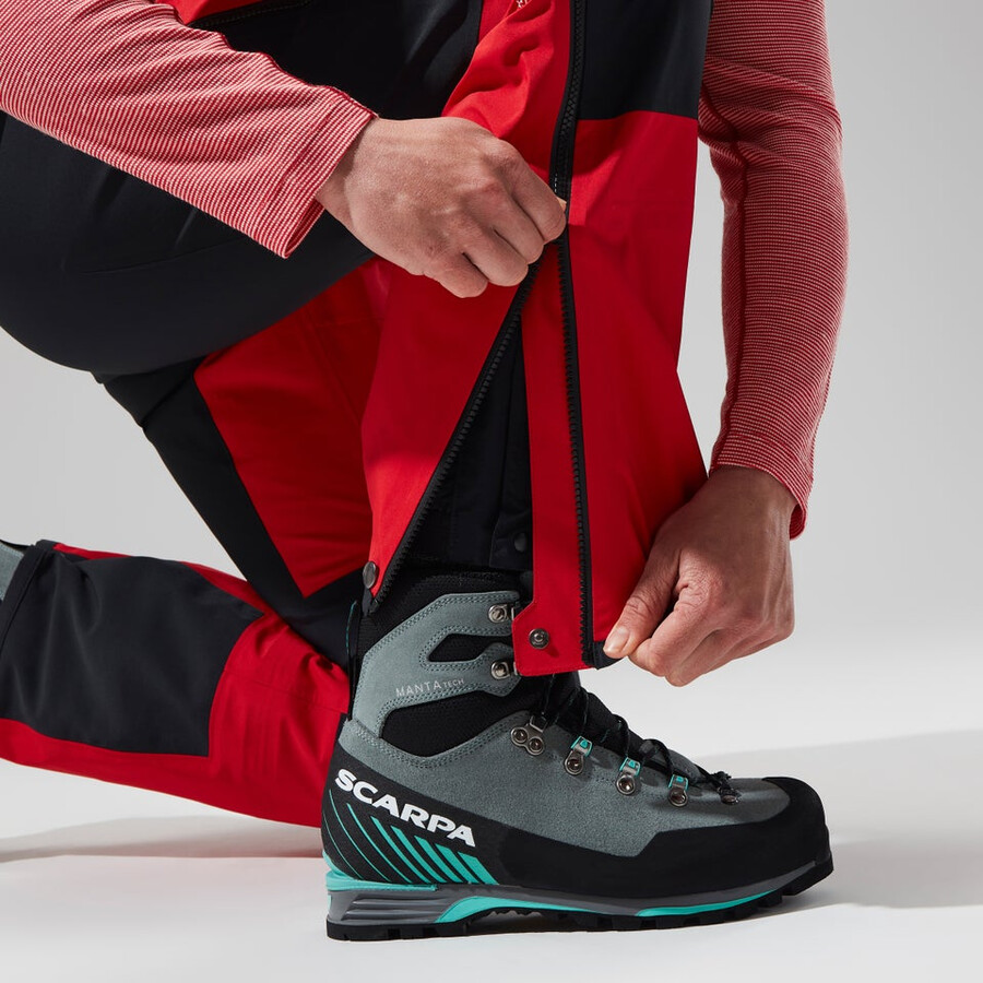 women s mtn guide gore-tex-pro-hose - redblack die berghaus