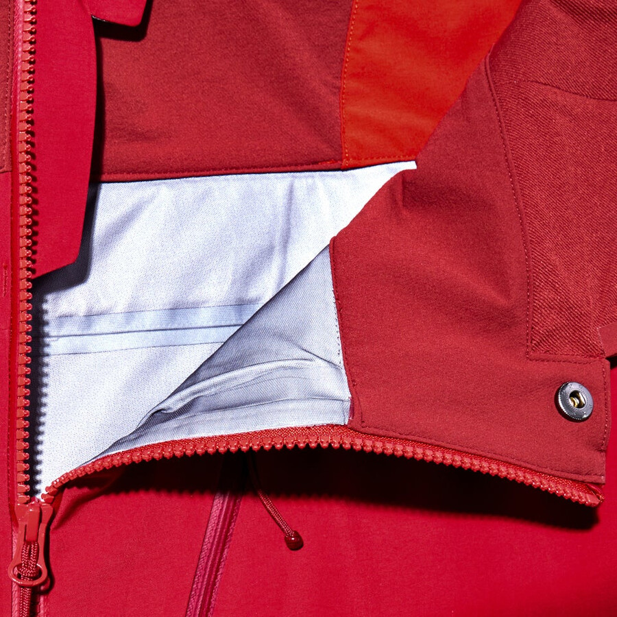women s mtn arete abstieg gore-tex bib pants - red berghaus