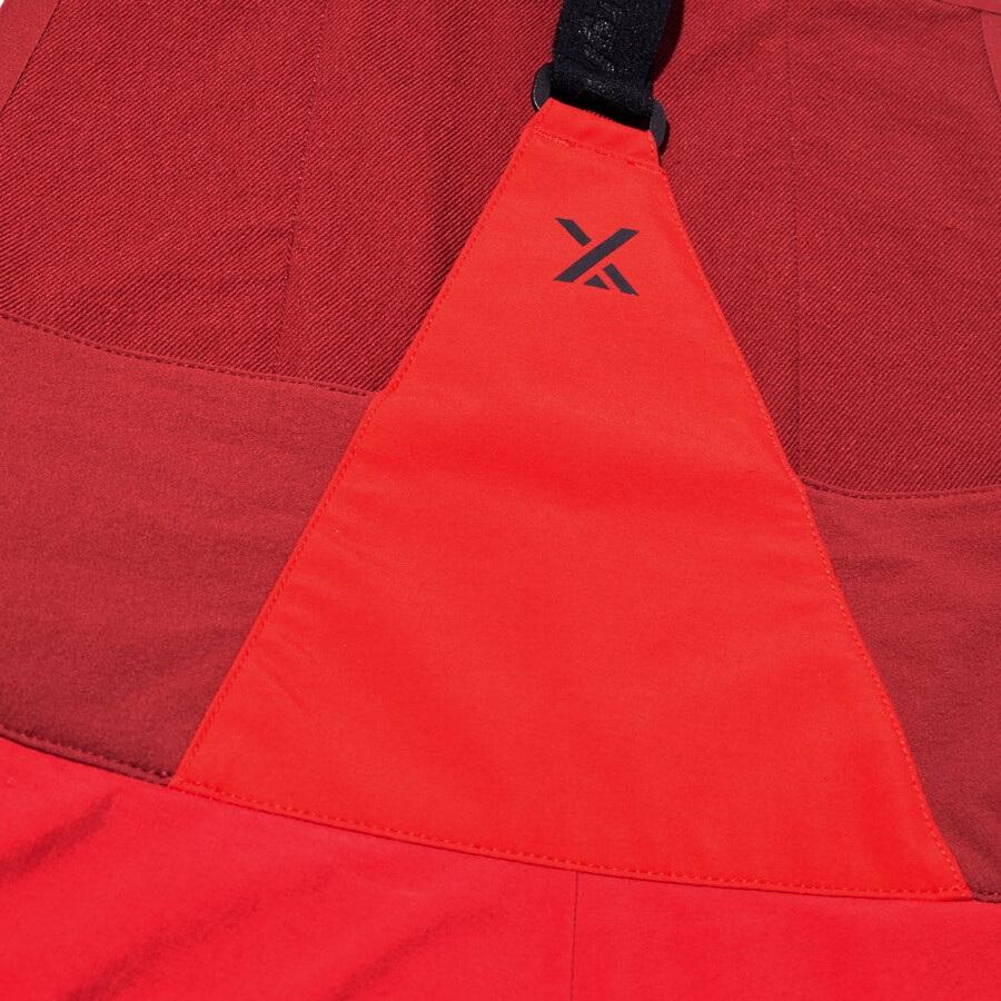 women s mtn arete abstieg gore-tex bib pants - red berghaus