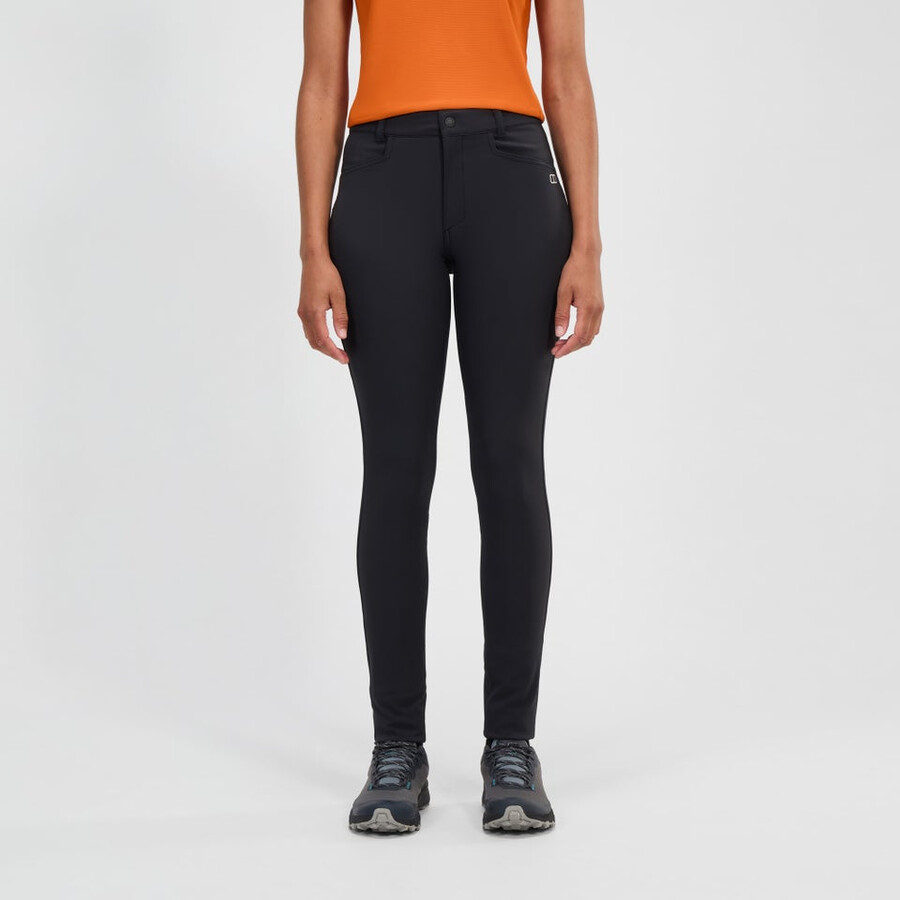 women s everyday skinny stretch hose - schwarz berghaus