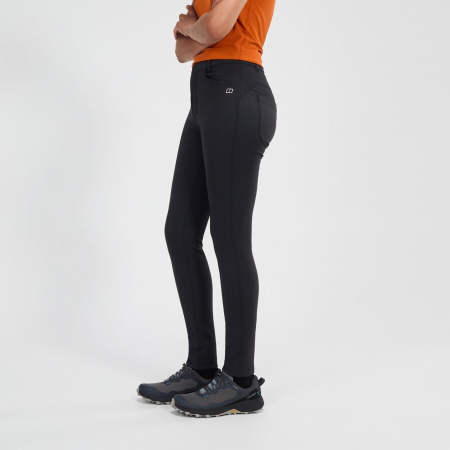 women s everyday skinny stretch hose - schwarz berghaus