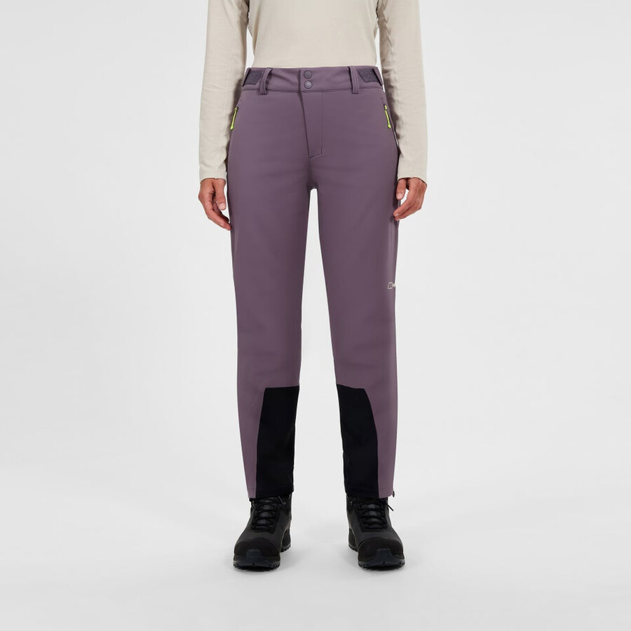 frauen s ridge-roamer softshell pant lila berghaus