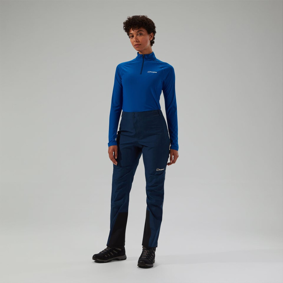 frauen s ridge-seeker wasserdichte gore-tex-pant - blau berghaus