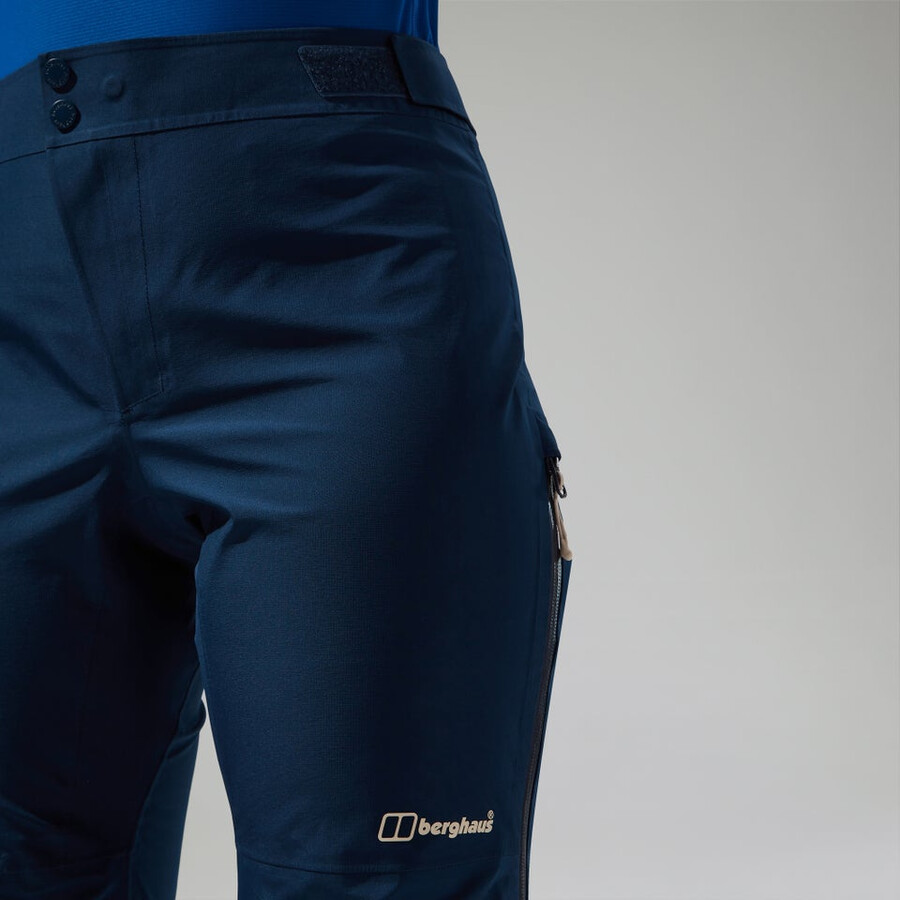 frauen s ridge-seeker wasserdichte gore-tex-pant - blau berghaus
