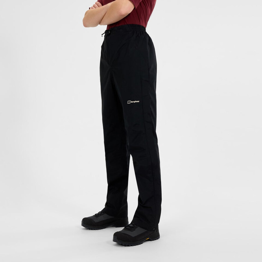 frauen bergsteiger gore-tex-pant - black die berghaus