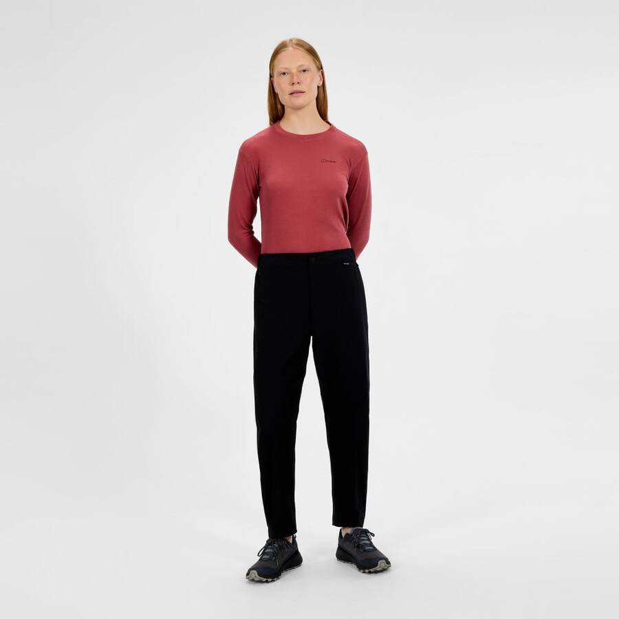 frauen burwell-pant - black die berghaus